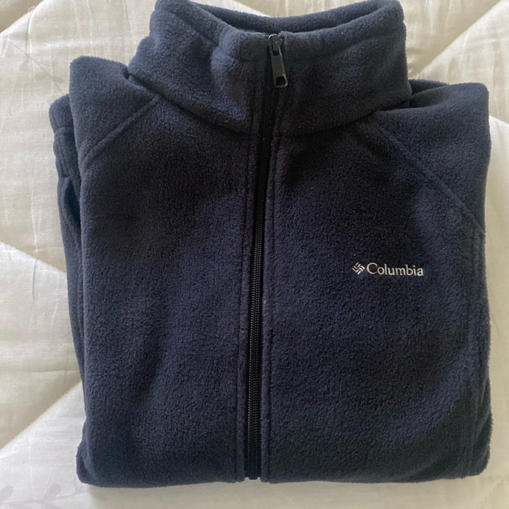 XL black Columbia fleece zip up jacket NWOT
